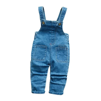 Kids Baby Boys Girls Clothes Jumpers Toddler Children Overalls Denim Suspender Pants Jumpsuit Trousers 1 2 3 4 Years