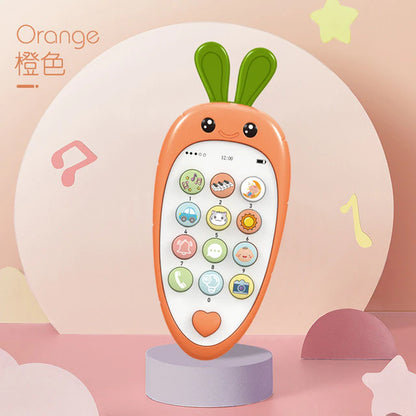 Baby Phone Toy Music Sound Telephone Sleeping Toys with Teether Simulation Phone Kids Infant Early Educational Toy Kids Gifts