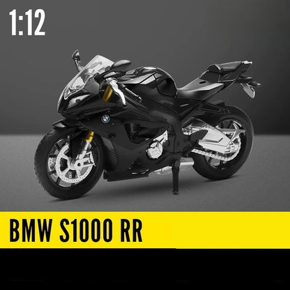 1/12 BMW S1000RR Motorcycle Toy 1:12 RMZ City Diecast Metal Racing Model Super Sport Miniature Collection Gift for Boy Children