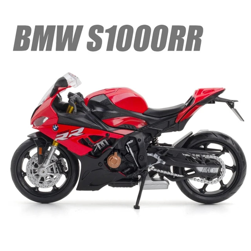 1/12 BMW S1000RR Motorcycle Toy 1:12 RMZ City Diecast Metal Racing Model Super Sport Miniature Collection Gift for Boy Children