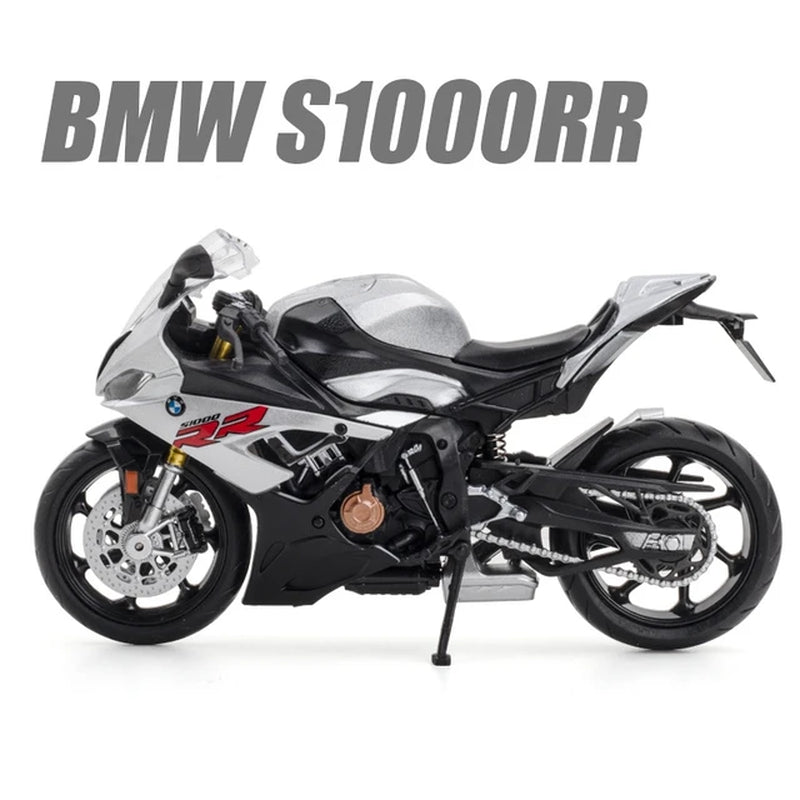 1/12 BMW S1000RR Motorcycle Toy 1:12 RMZ City Diecast Metal Racing Model Super Sport Miniature Collection Gift for Boy Children