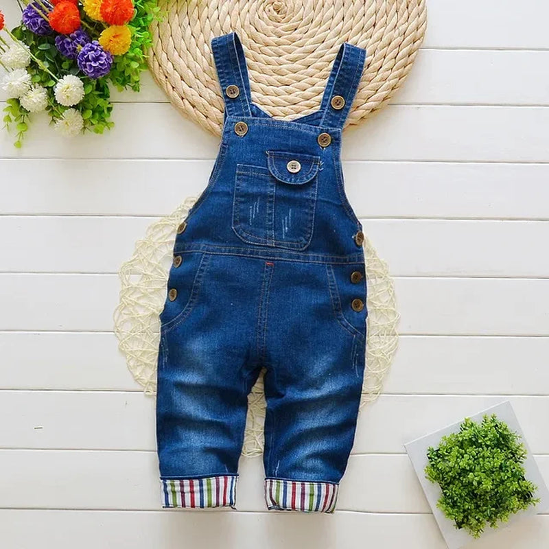 Kids Baby Boys Girls Clothes Jumpers Toddler Children Overalls Denim Suspender Pants Jumpsuit Trousers 1 2 3 4 Years