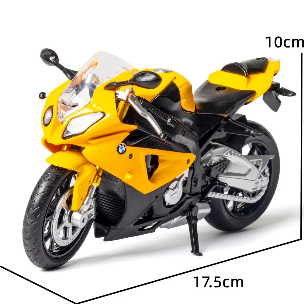 1/12 BMW S1000RR Motorcycle Toy 1:12 RMZ City Diecast Metal Racing Model Super Sport Miniature Collection Gift for Boy Children